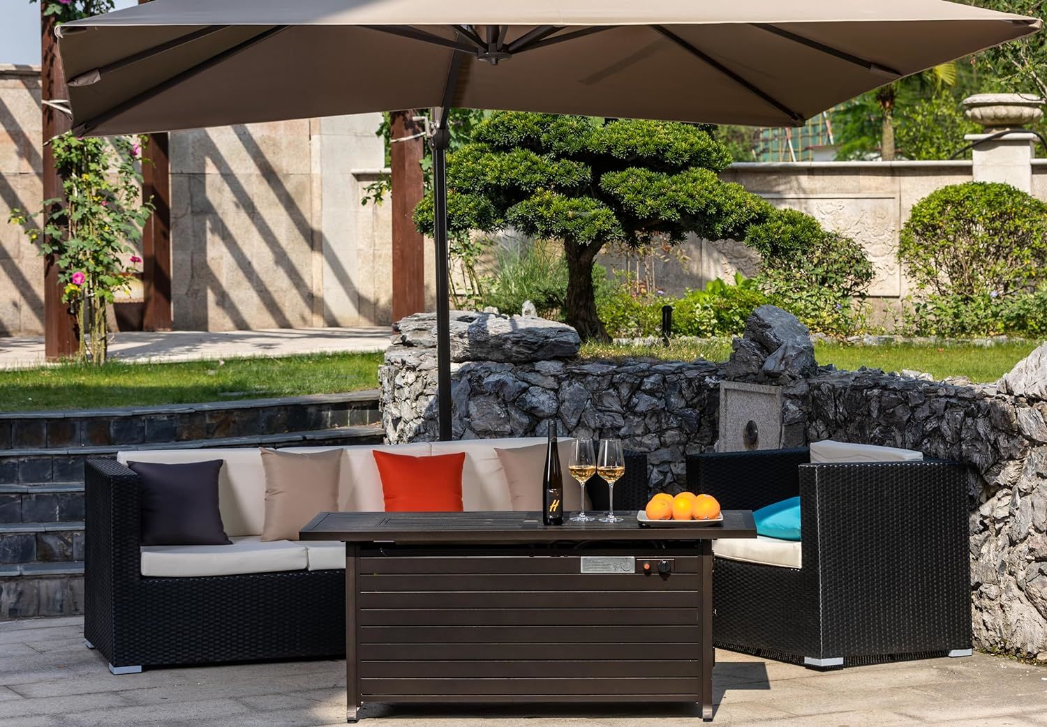 LEGACY HEATING 57 Inch Propane Fire Pit Doba